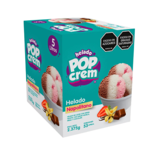 popcream helado Napolitano 5l
