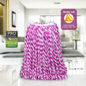 MECHA MICROFIBRA BLANCO/FUCSIA x300g